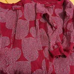 4t heart red zip footie pajamas for twins